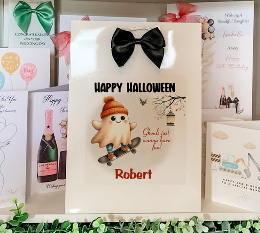 Personalised Halloween Gift Bag Son Daughter Grandson Granddaughter