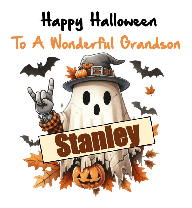 Personalised Halloween Gift Bag Son Daughter Grandson Granddaughter