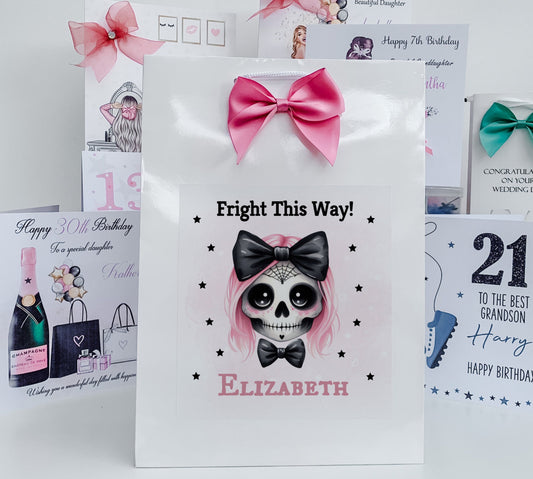 Personalised Halloween Gift Bag  Daughter Granddaughter Son Grandson