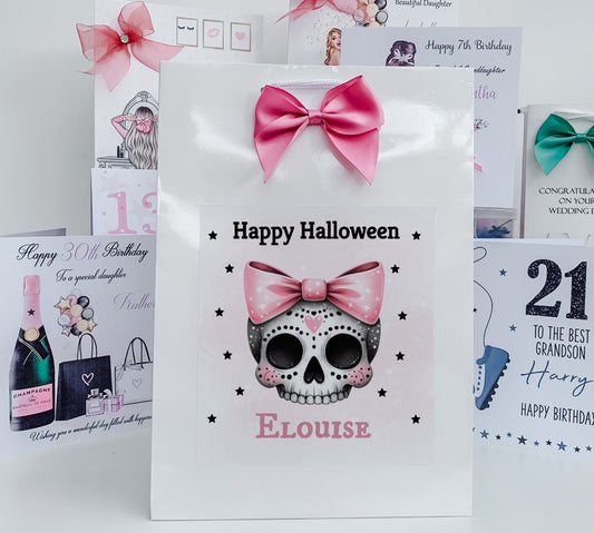 Personalised Halloween Gift Bag  Daughter Granddaughter Son Grandson
