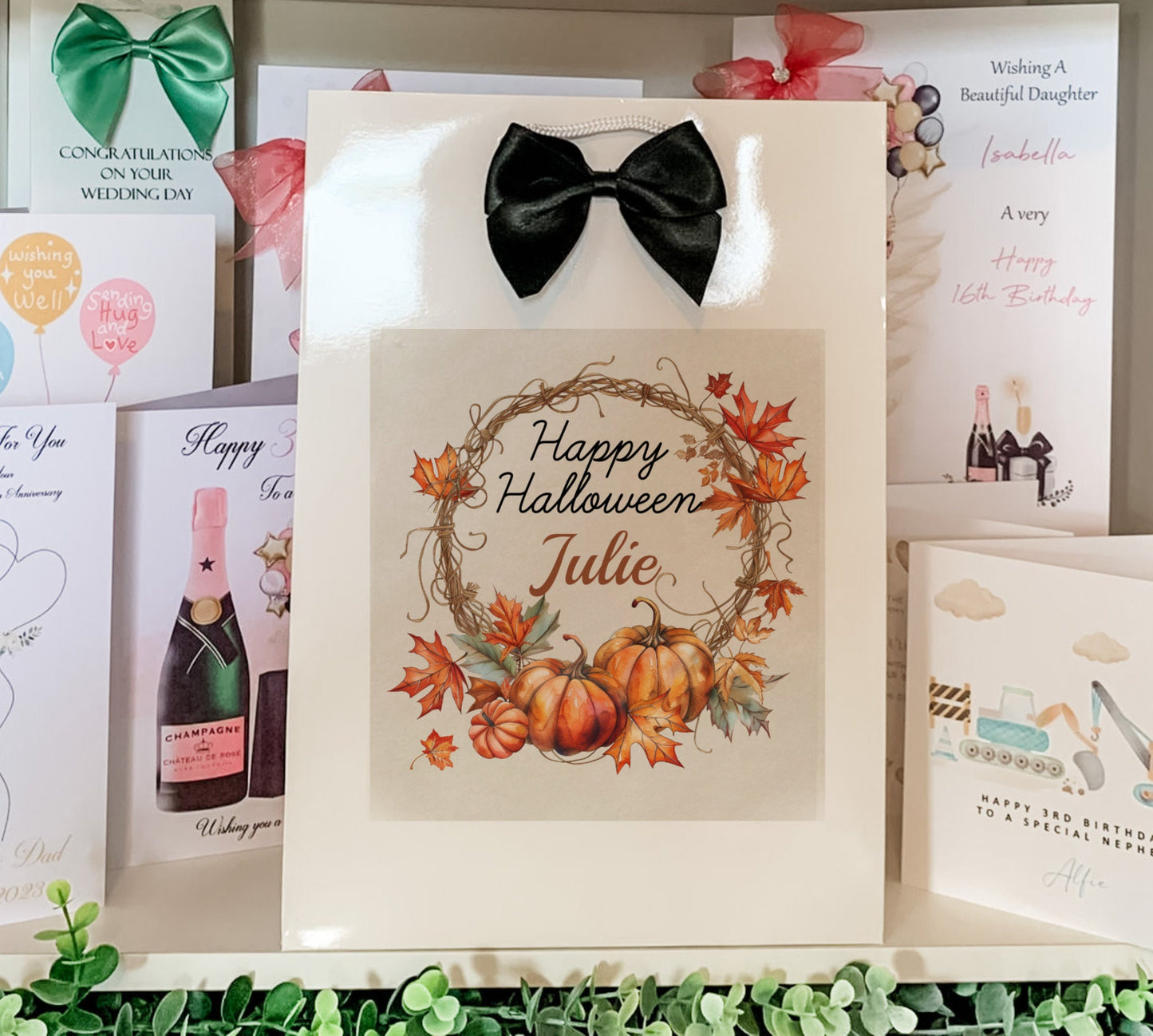 Personalised Halloween Gift Bag Ladies Girlfriend Daughter Granddaughter wife