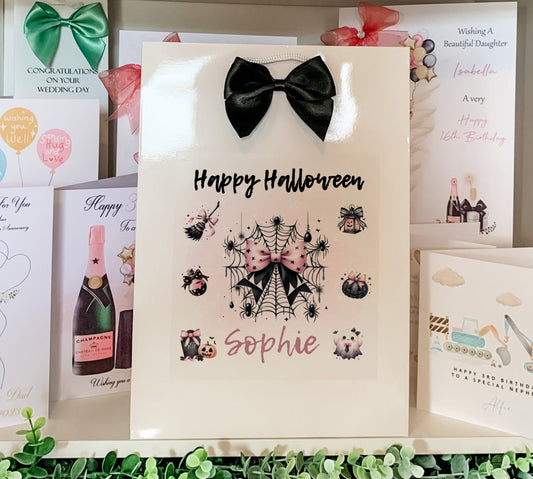 Personalised Halloween Gift Bag  Daughter Granddaughter Son Grandson