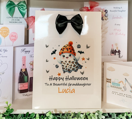 Personalised Halloween Gift Bag Son Daughter Grandson Granddaughter