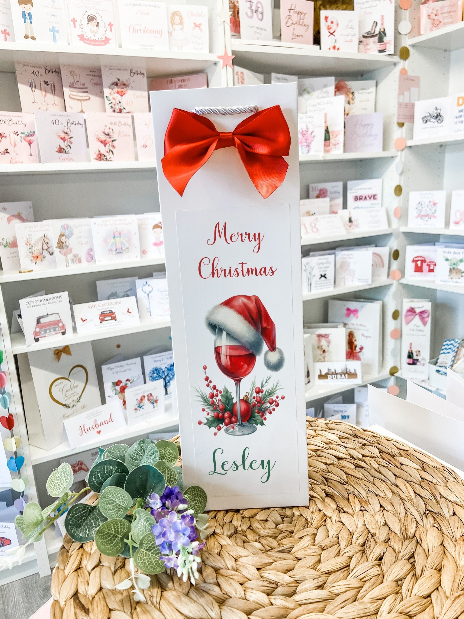 Christmas Personalised Bottle Bag Personalised Gift Bag Funny