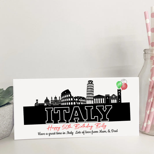 Personalised Money Wallet Travel Voucher Holiday Birthday Gift Weekend Away