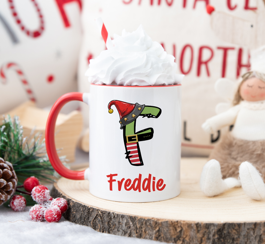 Personalised Christmas Mug, Stocking Filler, Christmas Eve Box, Hot Chocolate Mug