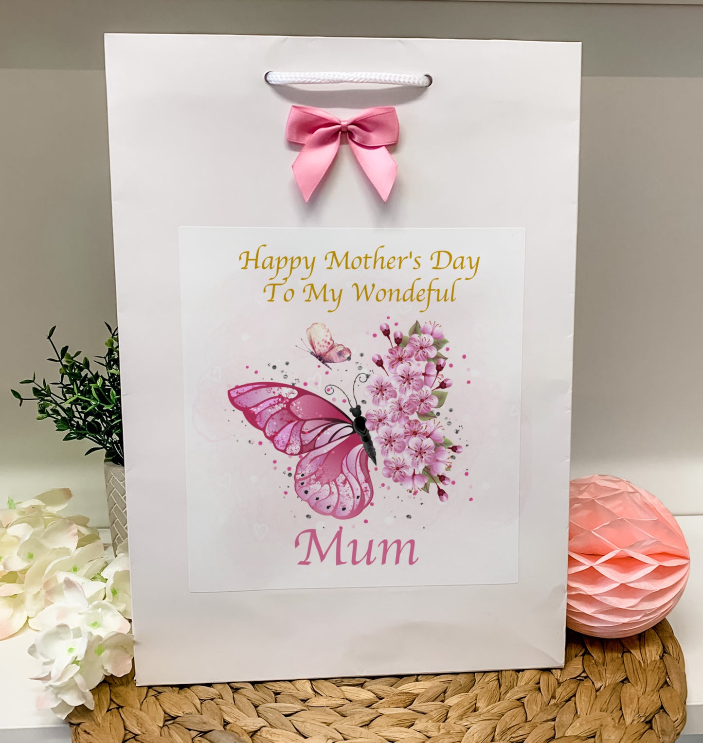 Personalised Mother's Day Card Butterfly