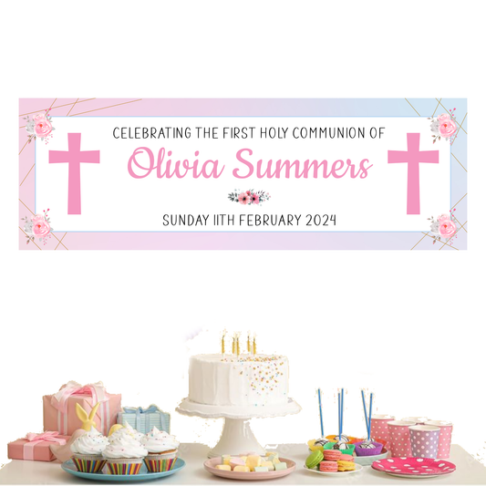 a table topped with a cake and cupcakes