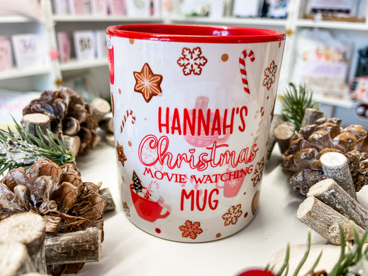 Personalised Christmas Mug, Stocking Filler, Christmas Eve Box, Hot Chocolate Mug