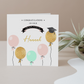 Personalised Graduation Card Balloons