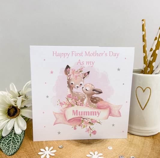 Personalised First Mother's Day Card Mummy