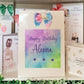 a birthday card with a bow on top of it