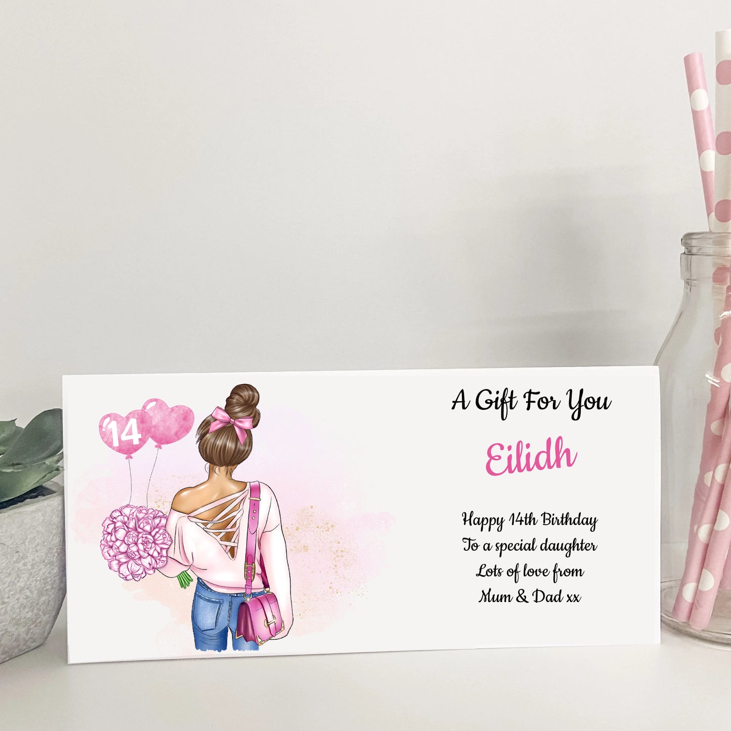 Personalised Female Teenager Girl Birthday Card