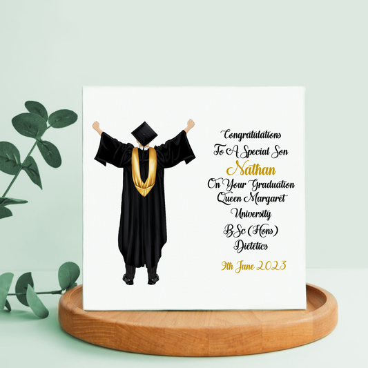 Personalised Male Graduation Card Congratulations Well Done You Did It