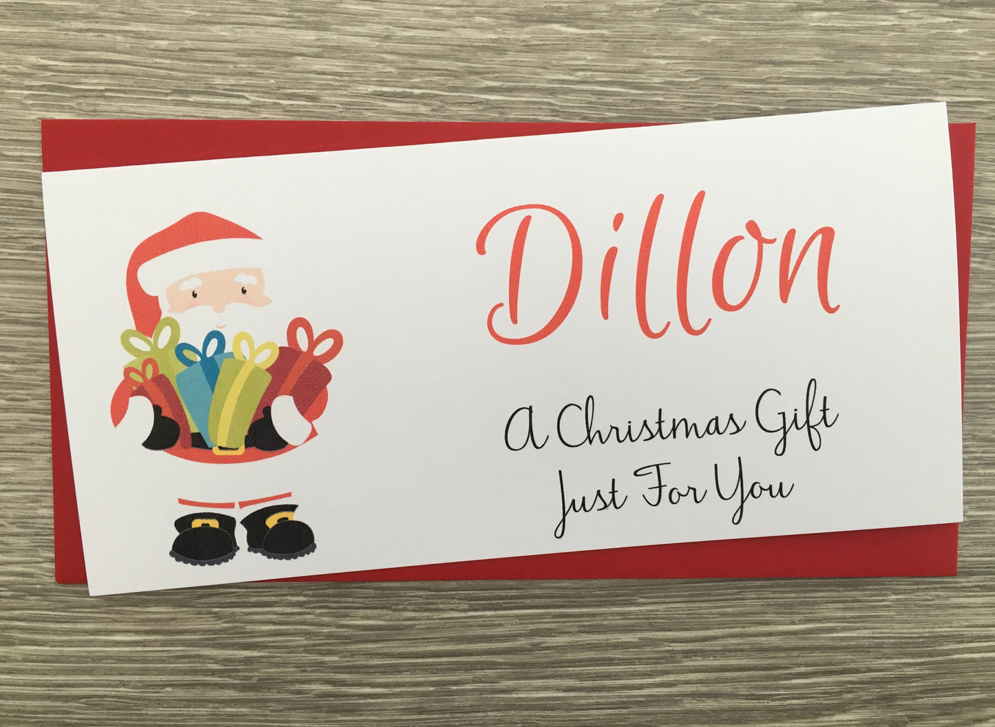 Personalised Christmas Gift Wallet Santa