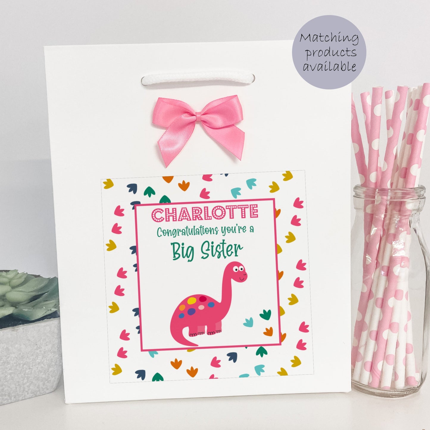 Personalised Congratulations New Big Brother Card Dinosaur