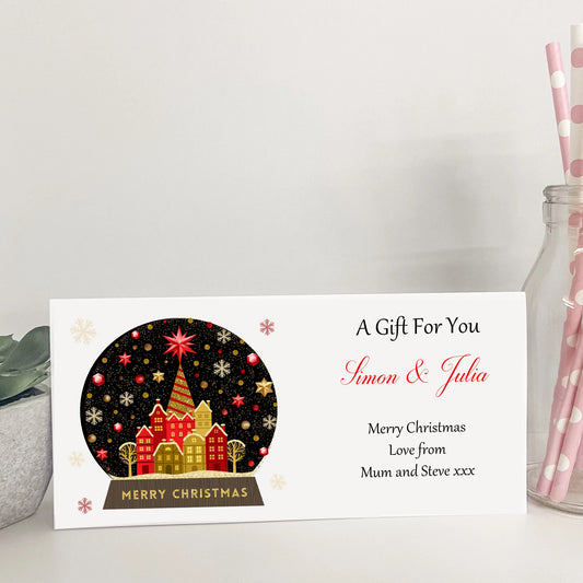 Personalised Christmas Gift Card Money Wallet Voucher