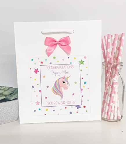 Personalised Big Sister Gift Bag To New Baby