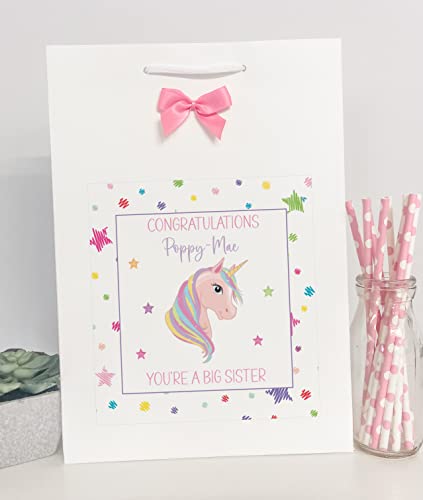 Personalised Big Sister Gift Bag To New Baby