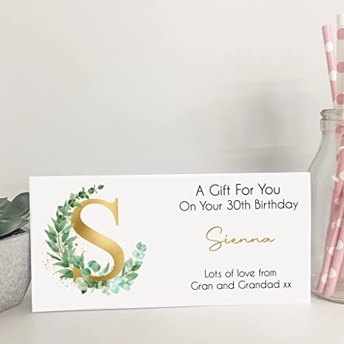 Personalised Birthday Card Money Gift Wallet Voucher Female Girl