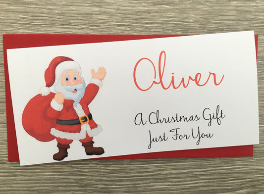 Personalised Christmas Gift Wallet Santa Claus