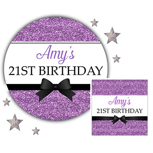 Personalised Birthday Party Stickers for Favours Party Bags