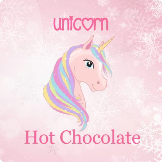 Christmas Stickers for Unicorn Hot Chocolate Cone Gift Crafts Favours