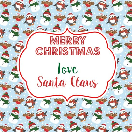 Personalised Christmas Stickers for Gift Present Wrapping Tags Snowman