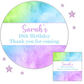 Personalised Birthday Party Stickers