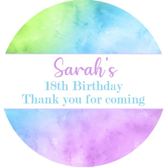 Personalised Birthday Party Stickers