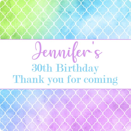 Personalised Birthday Party Stickers