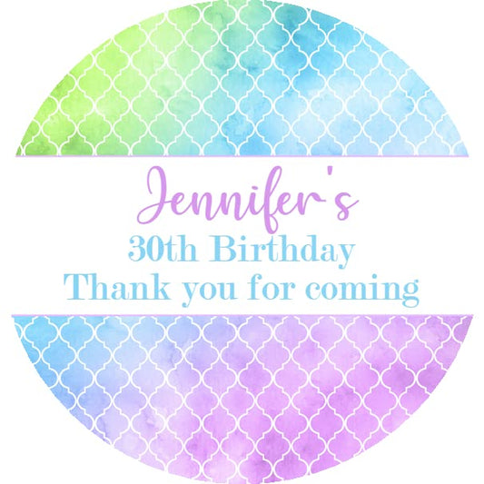 Personalised Birthday Party Stickers