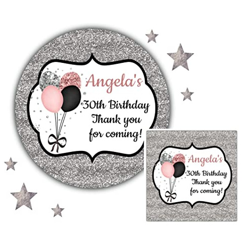 Personalised Birthday Party Stickers 