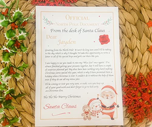 Personalised Letter from Santa Claus on Nice List