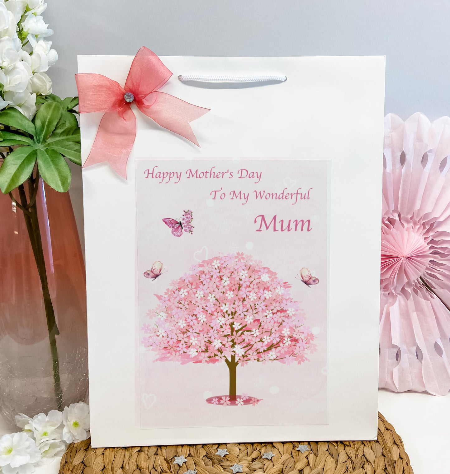 Personalised Mother's Day Card Blossom Tree