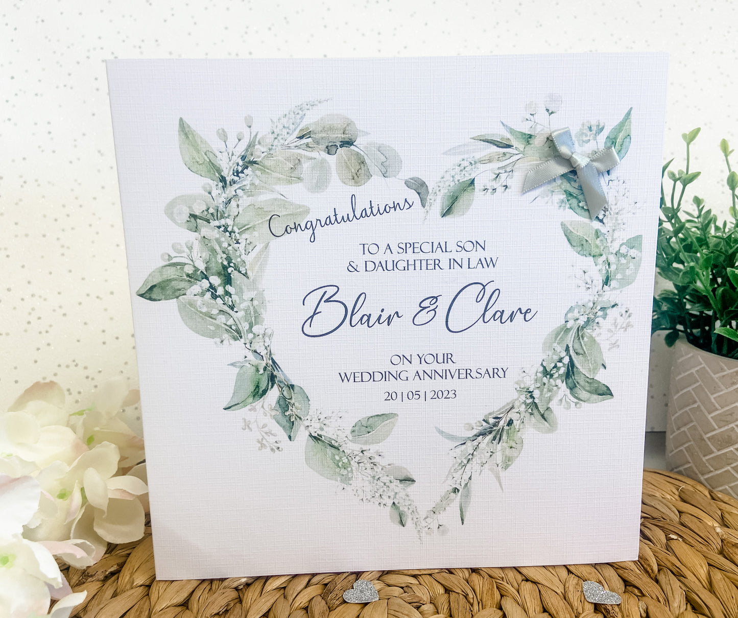 Personalised Congratulations Wedding Anniversary Card