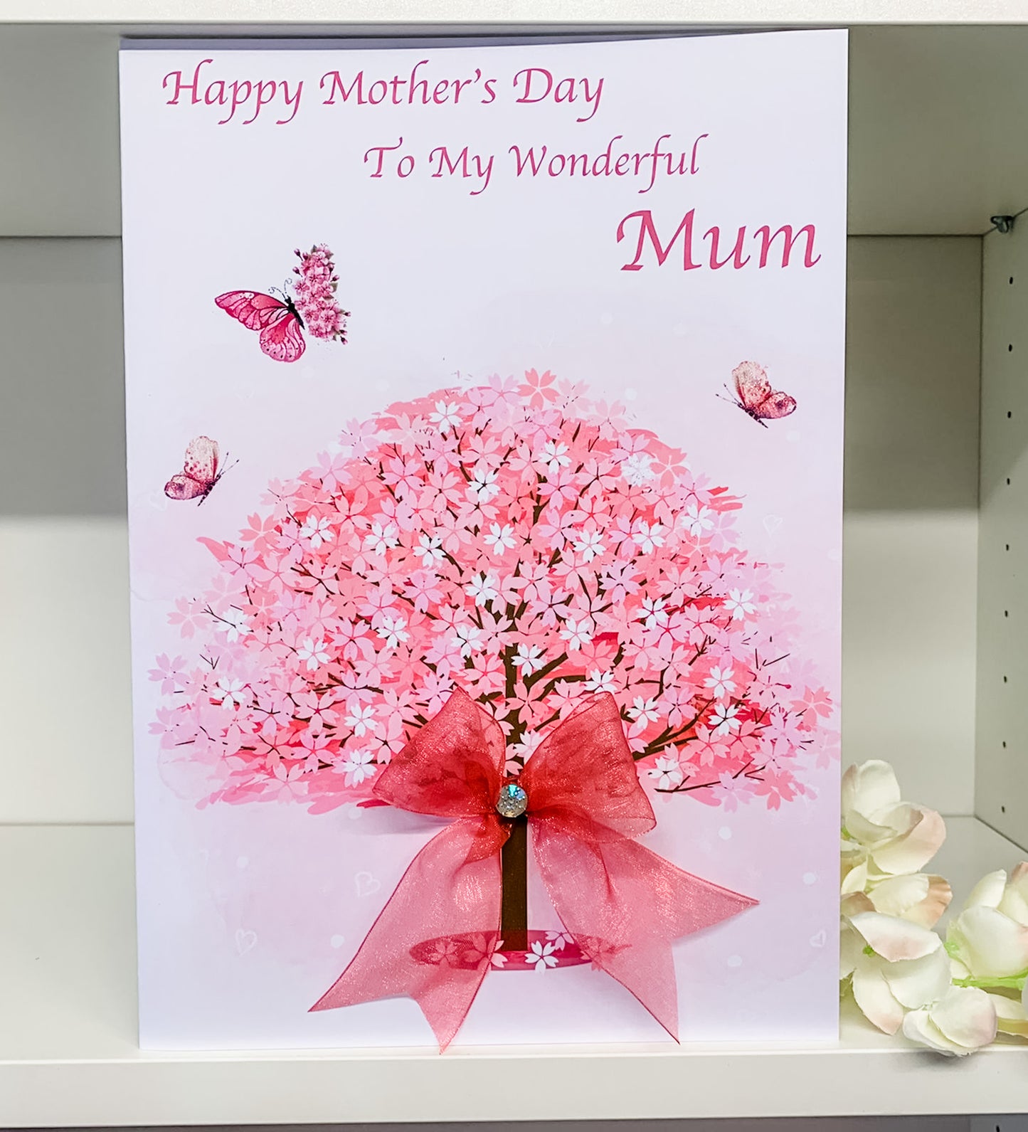 Personalised Mother's Day Card Blossom Tree