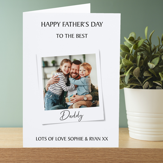 Personalised Father's Day Photo Card
