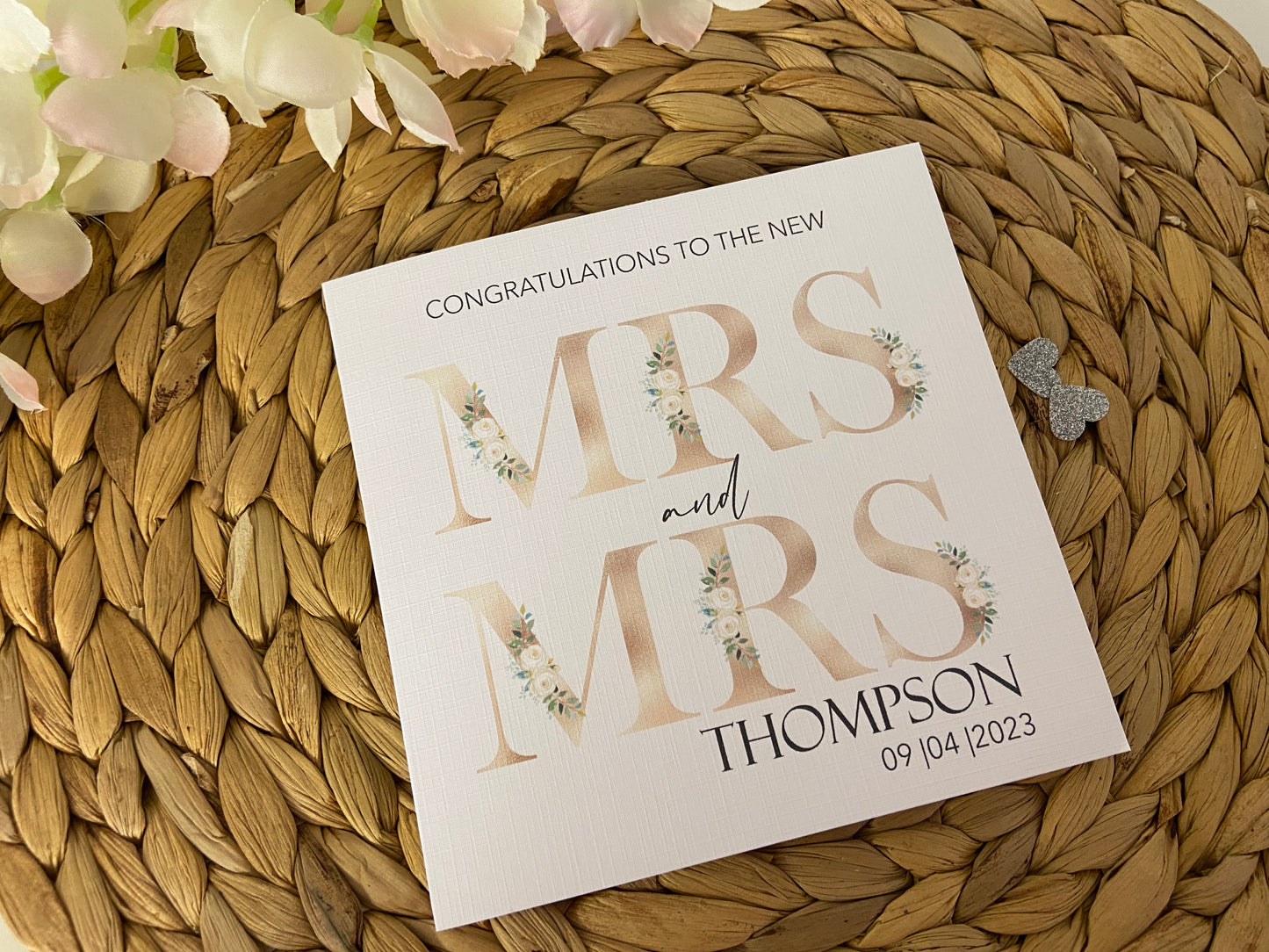 Personalised Congratulations Wedding Day Card Mr & Mrs | Mr & Mr | Mrs & Mrs