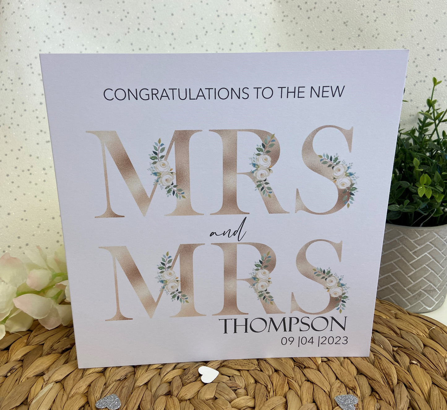 Personalised Congratulations Wedding Day Card Mr & Mrs | Mr & Mr | Mrs & Mrs