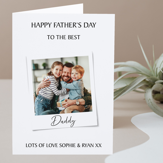 Personalised Father's Day Photo Card