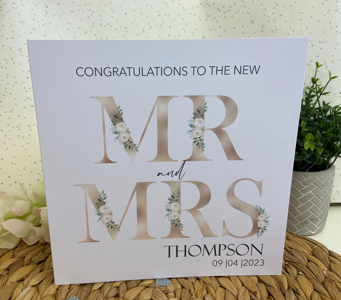 Personalised Congratulations Wedding Day Card Mr & Mrs | Mr & Mr | Mrs & Mrs