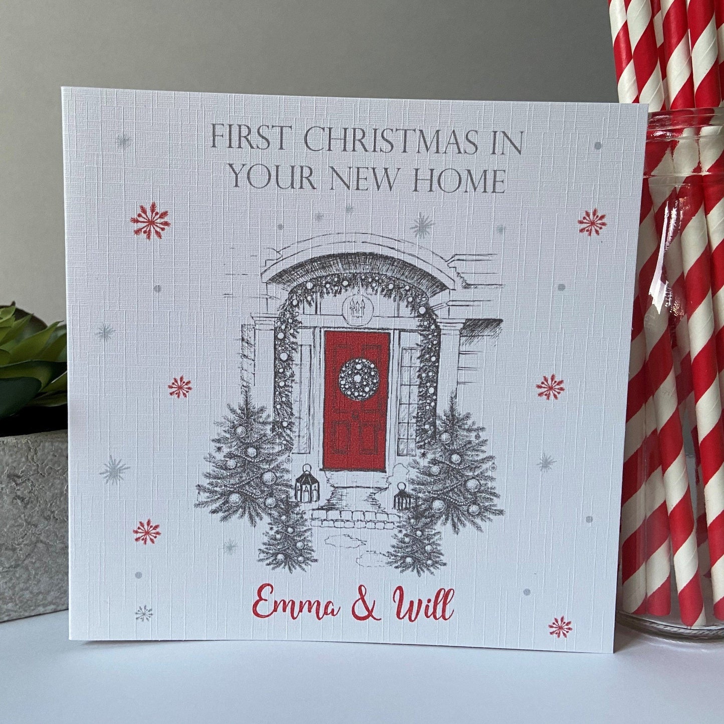 Personalised First Christmas In New Home Card