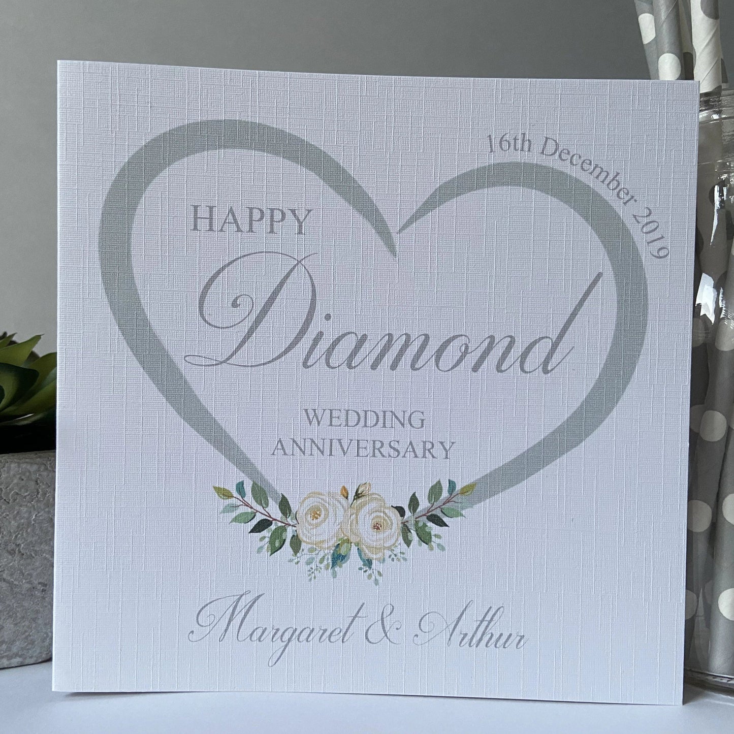 Personalised Wedding Anniversary Card