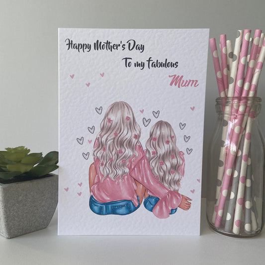 Personalised Handmade Mother's Day Card