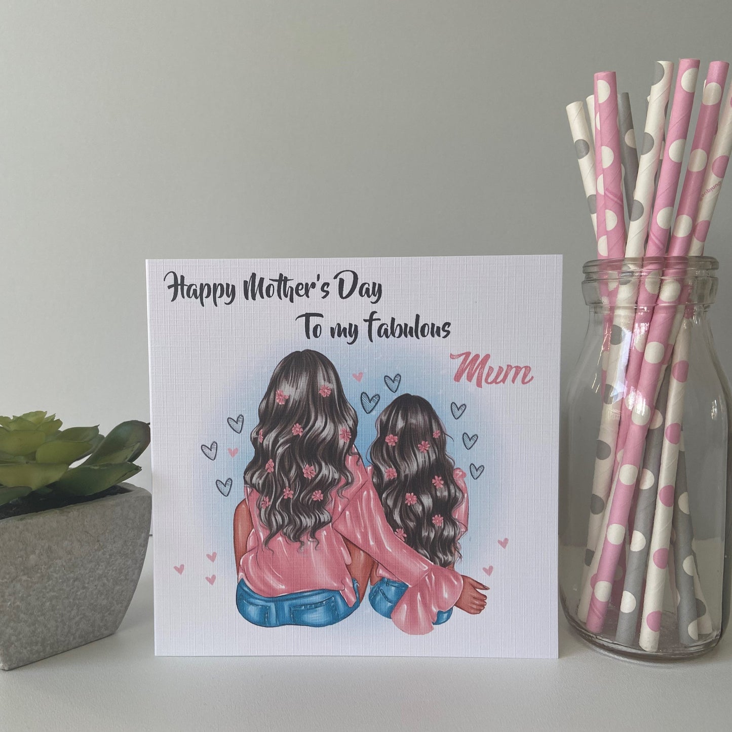 Personalised Handmade Mother's Day Card