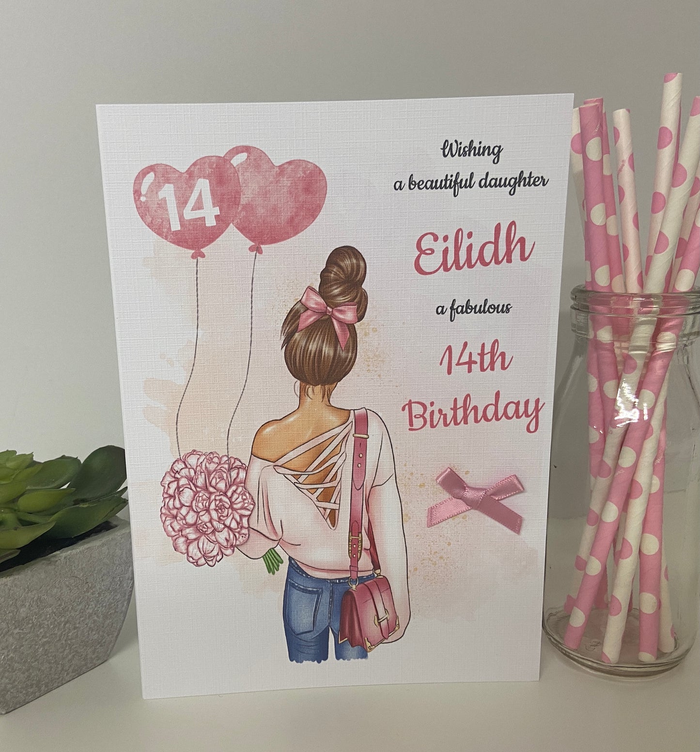Personalised Female Teenager Girl Birthday Card