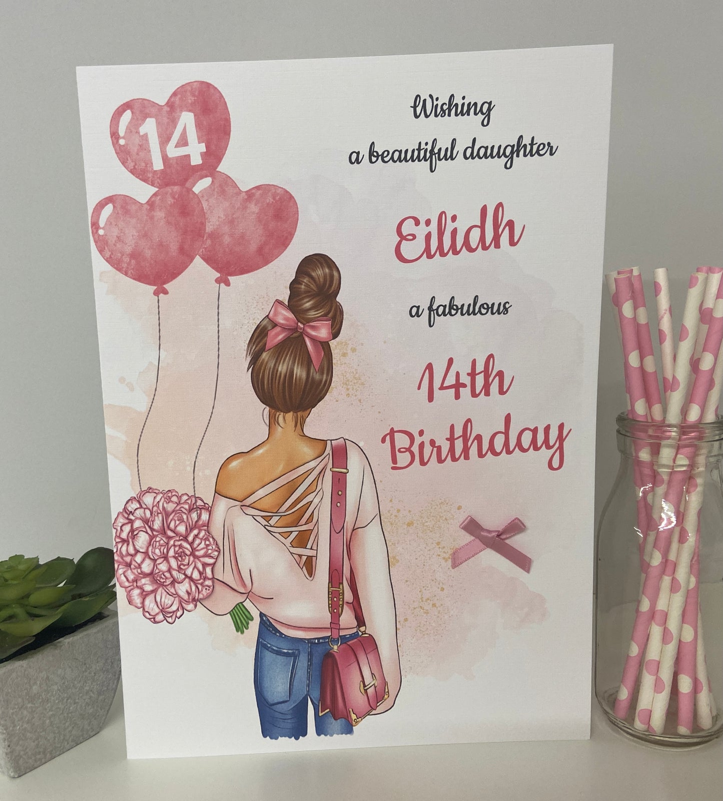 Personalised Female Teenager Girl Birthday Card