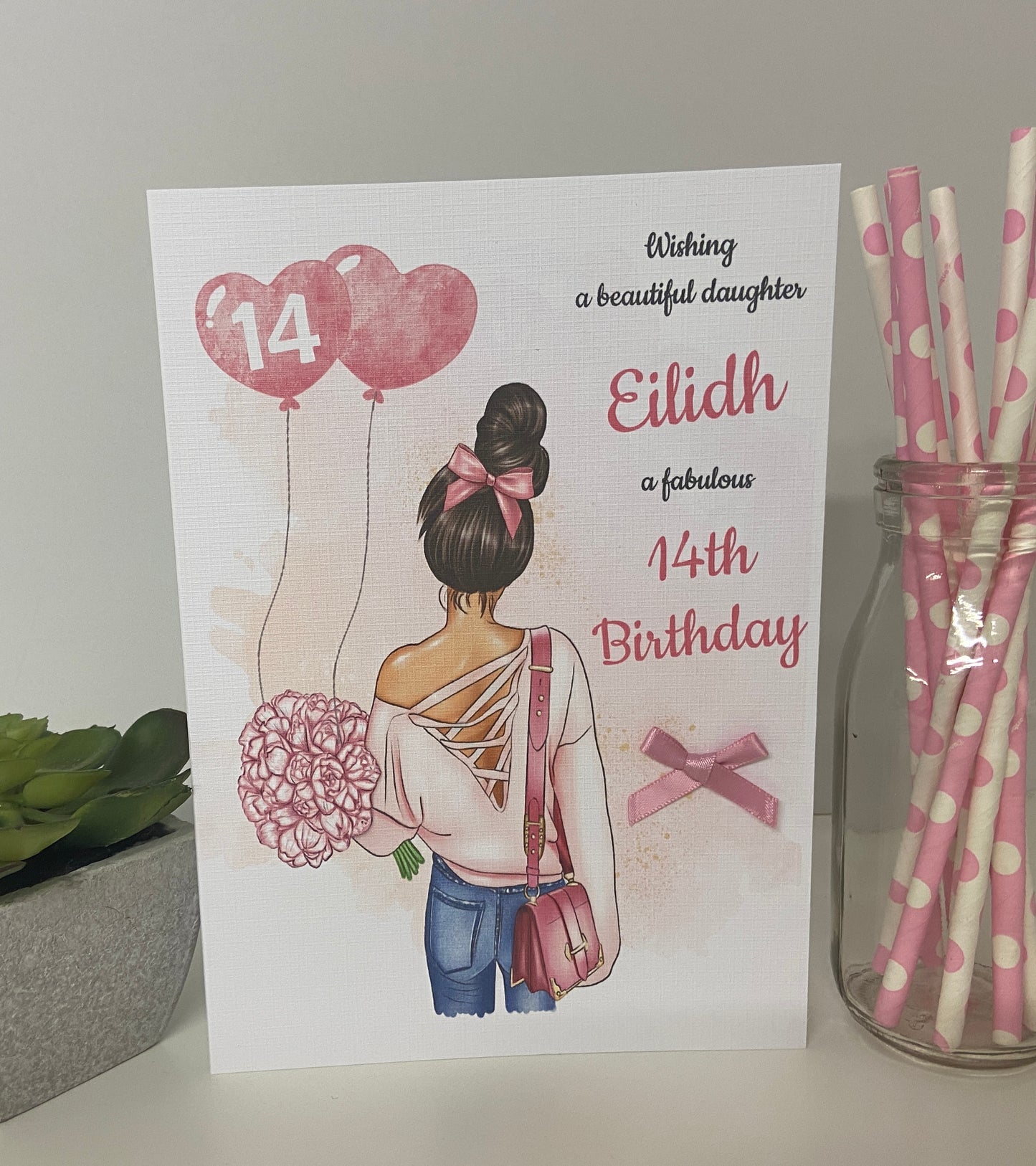 Personalised Female Teenager Girl Birthday Card