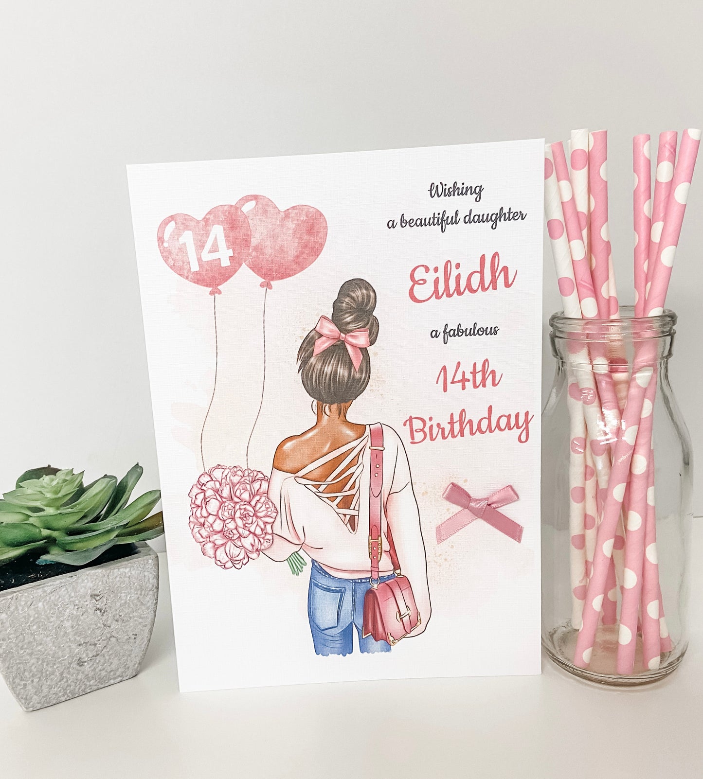 Personalised Female Teenager Girl Birthday Card